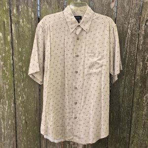 Claiborne Short Sleeve Button Shirt Medium
